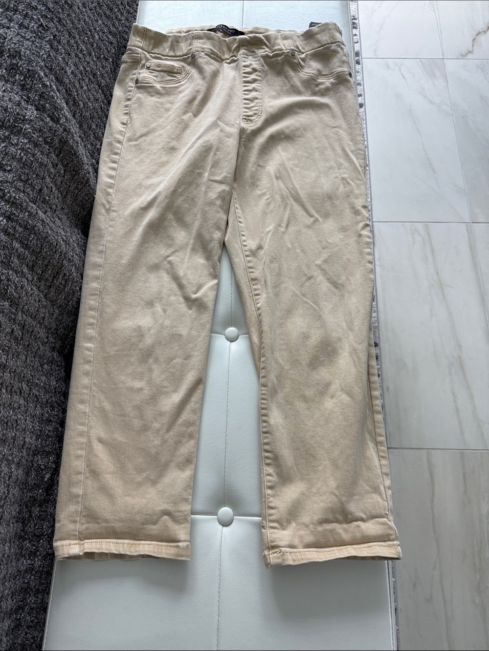 Liverpool Cream Cropped Pants